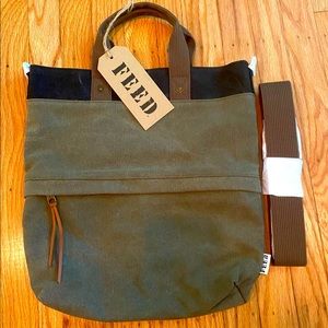 BNWT FEED Projects Canvas Go To Bag